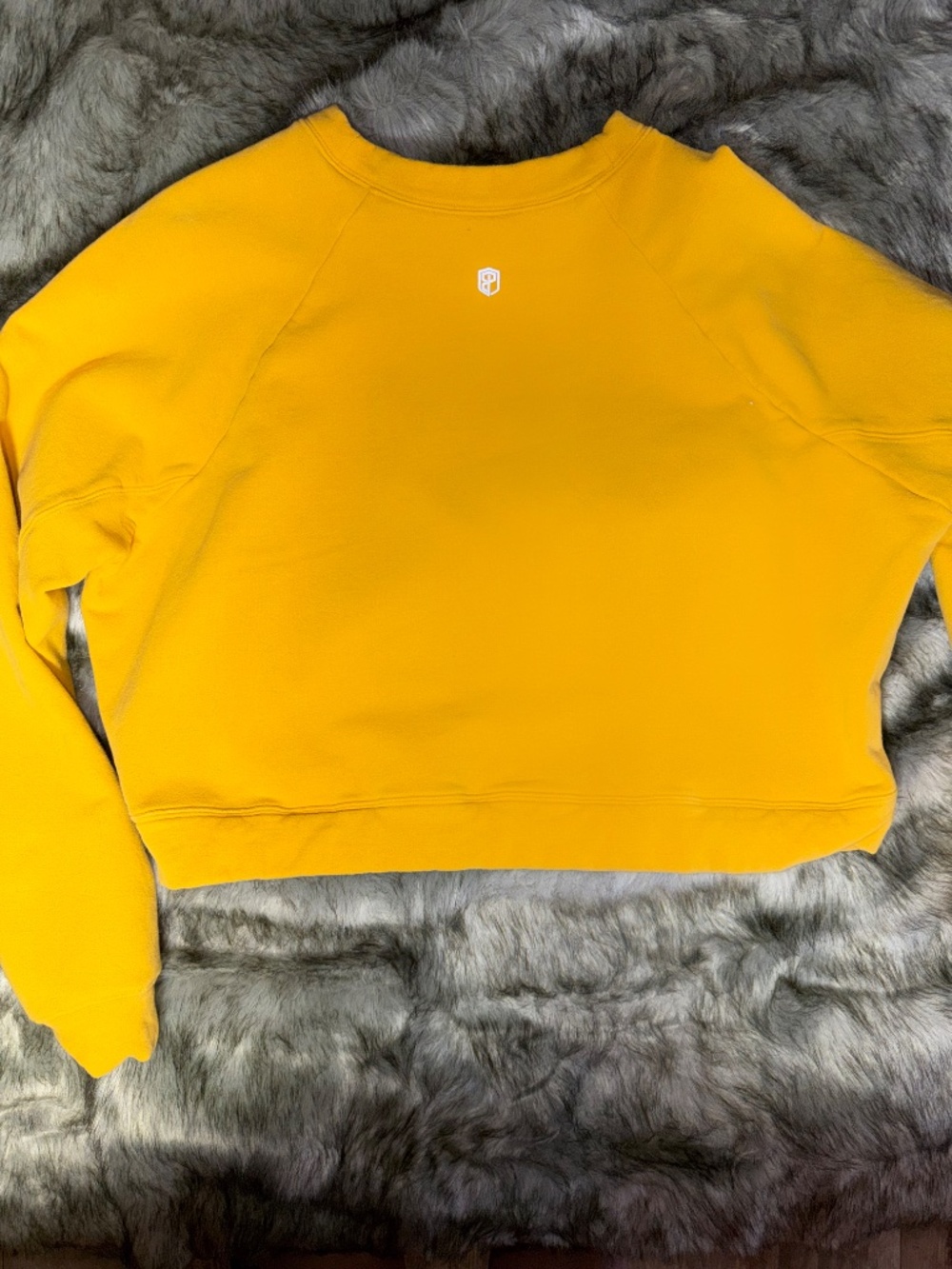 🤎 BORN PRIMITIVE // Cropped Yellow Crewneck Sweatshirt // Size XL - Picture 2 of 2